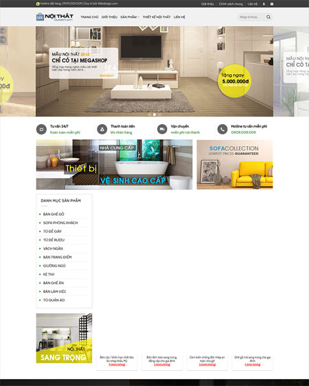 Web bán hàng nội thất