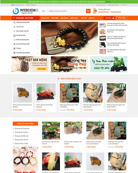 Web bán hàng phong thủy
