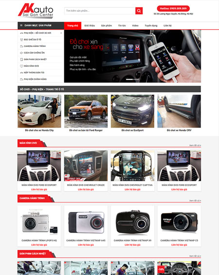 Web bán xe oto