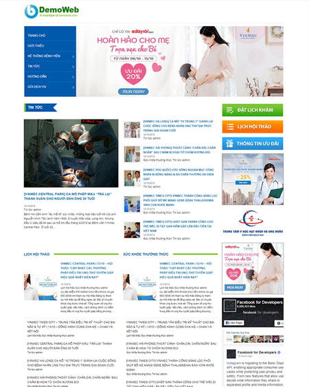 Website bệnh viện - phòng khám