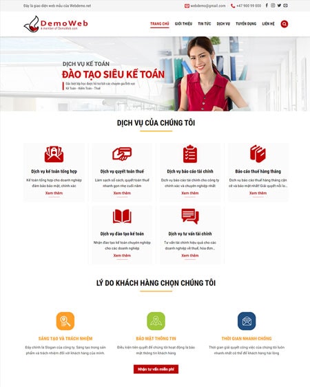 Website công ty kế toán