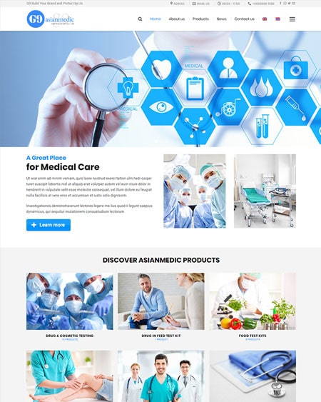 Website công ty thiết bị y tế