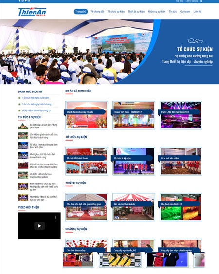 Web công ty tổ chức sự kiện - Event