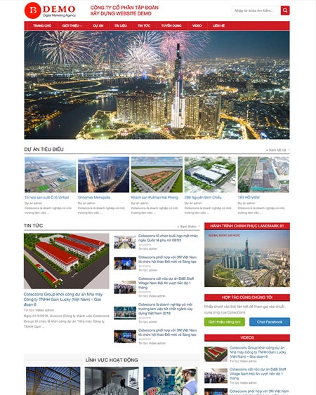 Website công ty xây dựng