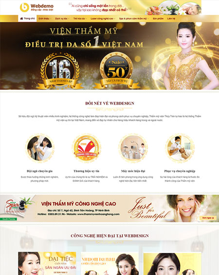 Website Thẩm mỹ viện 2