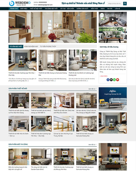 Website thiết kế nội thất 4