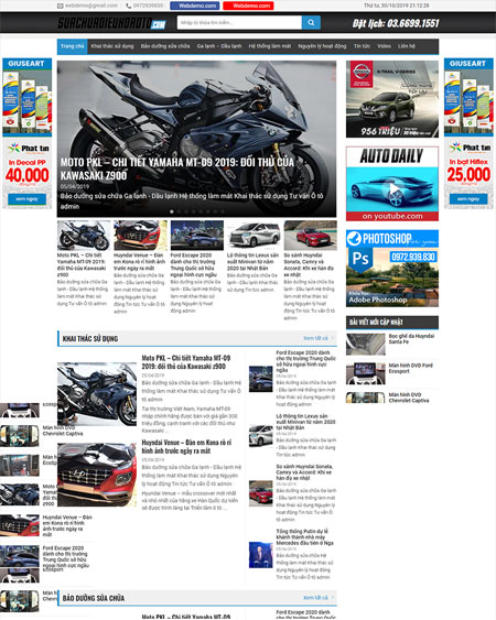 Website tin tức xe cộ
